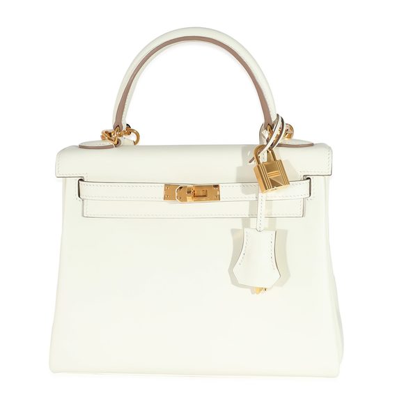Hermes Handbags - Hermès Swift Mushroom Retourne Kelly 25 GHW